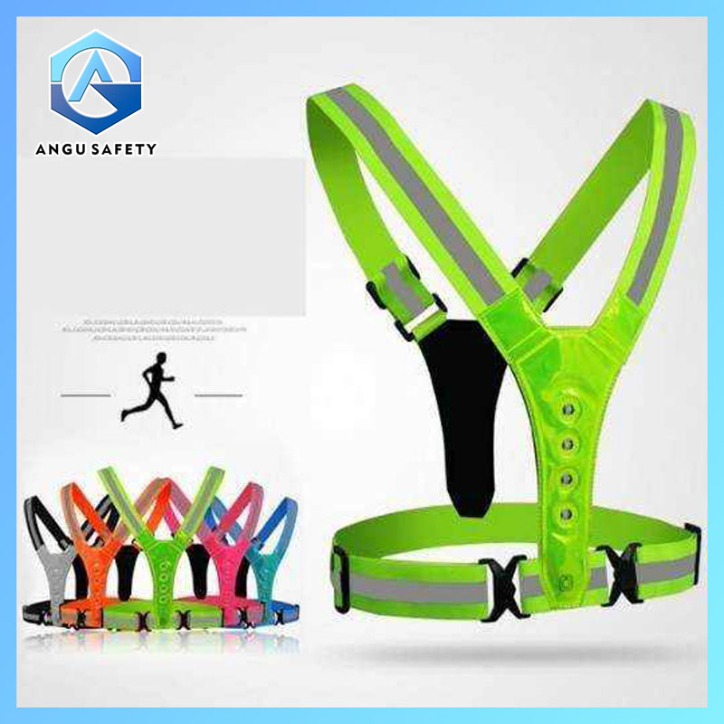 Adjustable Reflective LED Elastic Belt Straps